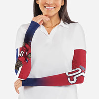 Custom Norway Football Arm Sleeves Ro Ro Meditating Viking Wolf