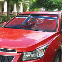 Custom Norway Football Auto Sun Shade Ro Ro Meditating Viking Wolf