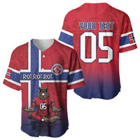 Custom Norway Football Baseball Jersey Ro Ro Meditating Viking Wolf