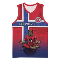 Custom Norway Football Basketball Jersey Ro Ro Meditating Viking Wolf