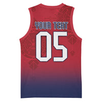 Custom Norway Football Basketball Jersey Ro Ro Meditating Viking Wolf