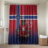 Custom Norway Football Bathroom Set Ro Ro Meditating Viking Wolf