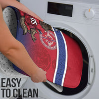 Custom Norway Football Bathroom Set Ro Ro Meditating Viking Wolf