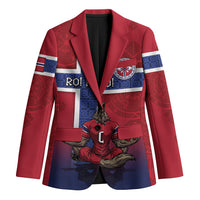 Custom Norway Football Blazer Ro Ro Meditating Viking Wolf