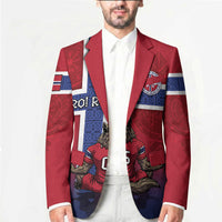 Custom Norway Football Blazer Ro Ro Meditating Viking Wolf