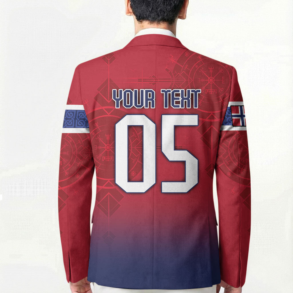 Custom Norway Football Blazer Ro Ro Meditating Viking Wolf