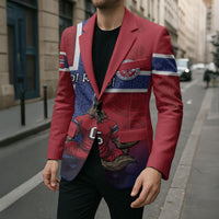Custom Norway Football Blazer Ro Ro Meditating Viking Wolf