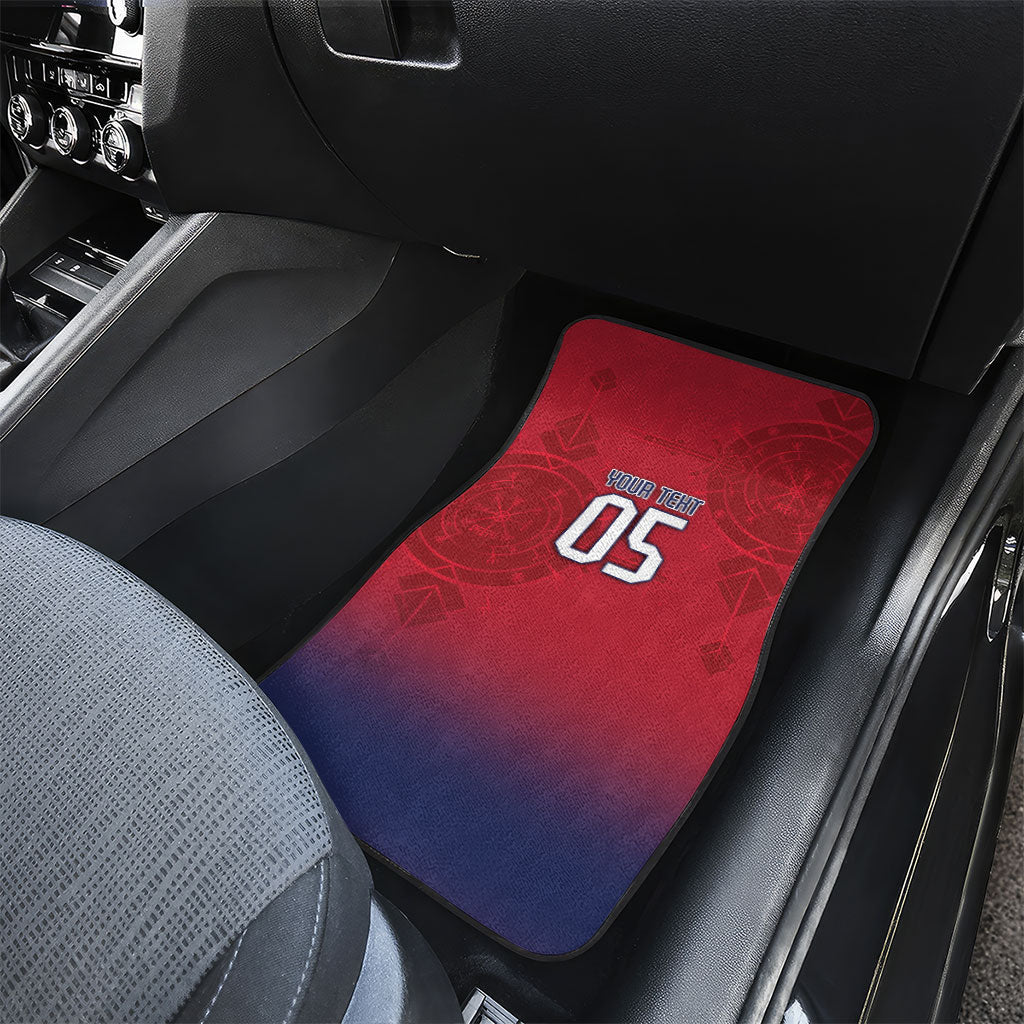 Custom Norway Football Car Mats Ro Ro Meditating Viking Wolf