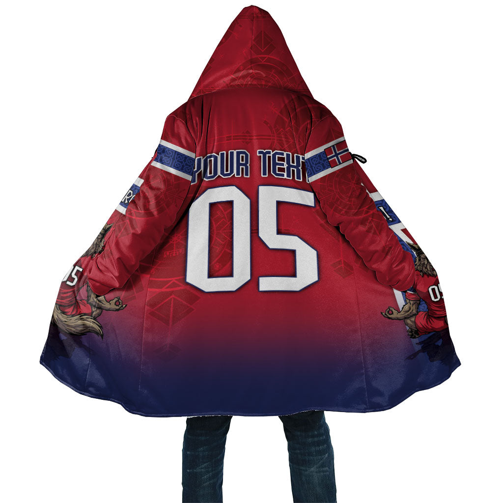 Custom Norway Football Cloak Ro Ro Meditating Viking Wolf