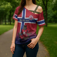 Custom Norway Football Cross Shoulder Shirt Ro Ro Meditating Viking Wolf