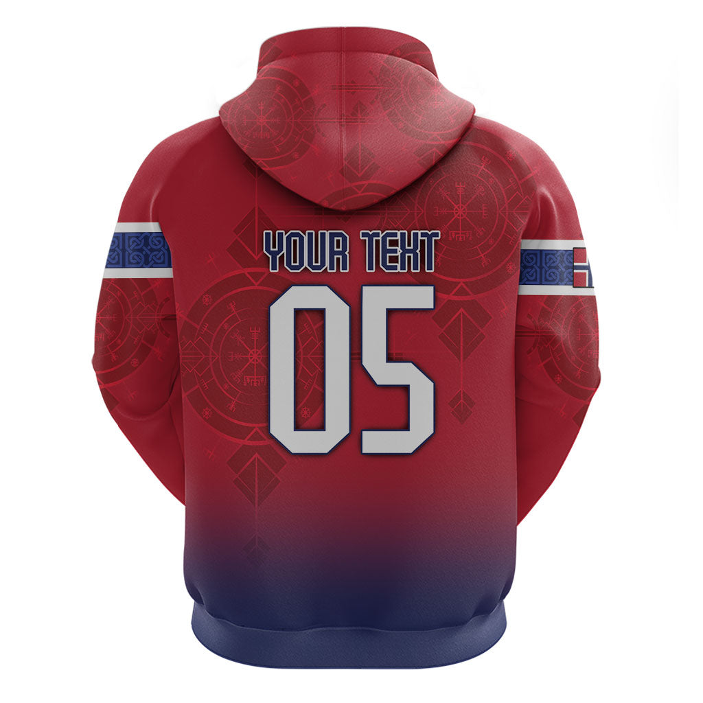 Custom Norway Football Hoodie Ro Ro Meditating Viking Wolf