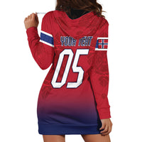 Custom Norway Football Hoodie Dress Ro Ro Meditating Viking Wolf