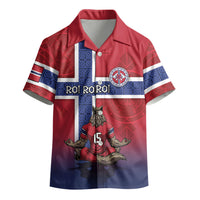 Custom Norway Football Kid Hawaiian Shirt Ro Ro Meditating Viking Wolf