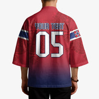 Custom Norway Football Kimono Ro Ro Meditating Viking Wolf