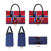 Custom Norway Football Leather Bag Ro Ro Meditating Viking Wolf
