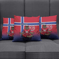 Custom Norway Football Pillow Cover Ro Ro Meditating Viking Wolf