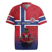Custom Norway Football Rugby Jersey Ro Ro Meditating Viking Wolf