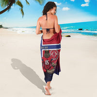 Custom Norway Football Sarong Ro Ro Meditating Viking Wolf