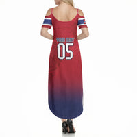 Custom Norway Football Summer Maxi Dress Ro Ro Meditating Viking Wolf