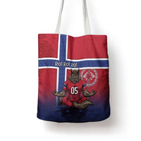 Custom Norway Football Tote Bag Ro Ro Meditating Viking Wolf