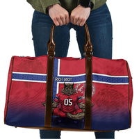 Custom Norway Football Travel Bag Ro Ro Meditating Viking Wolf
