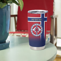 Custom Norway Football Tumbler Cup Ro Ro Meditating Viking Wolf