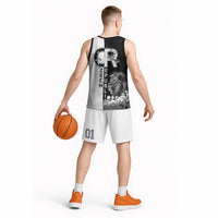 Czech Republic Basketball Jersey White Lion With Rose - Wonder Print Shop