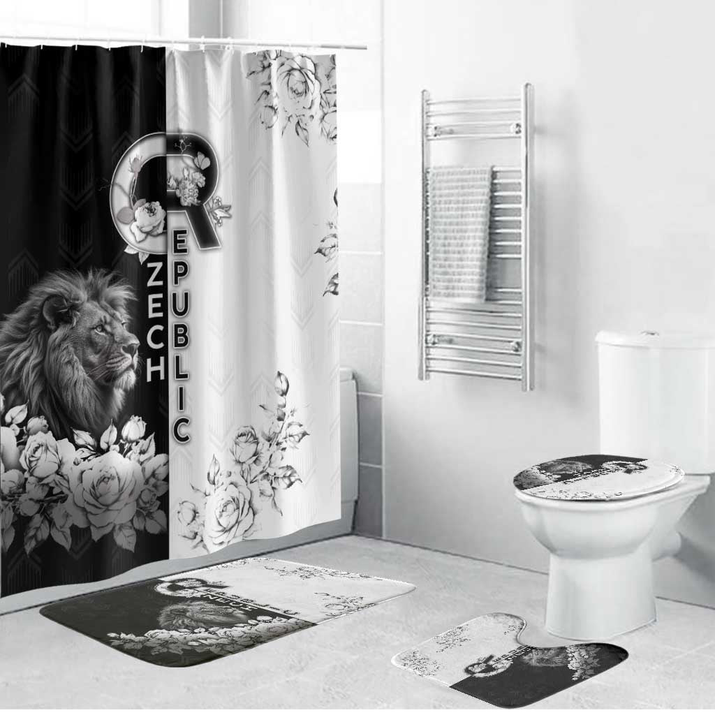 Czech Republic Bathroom Set White Lion With Rose - Wonder Print Shop