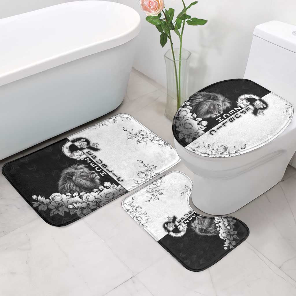 Czech Republic Bathroom Set White Lion With Rose - Wonder Print Shop