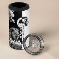 Czech Republic 4 in 1 Can Cooler Tumbler White Lion With Rose - Wonder Print Shop