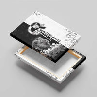 Czech Republic Canvas Wall Art White Lion With Rose - Wonder Print Shop