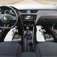 Czech Republic Car Mats White Lion With Rose - Wonder Print Shop