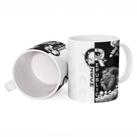 Czech Republic Ceramic Mug White Lion With Rose - Wonder Print Shop