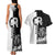 Czech Republic Couples Matching Tank Maxi Dress and Hawaiian Shirt White Lion With Rose - Wonder Print Shop