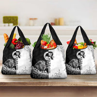 Czech Republic Grocery Bag White Lion With Rose - Wonder Print Shop
