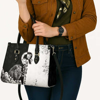 Czech Republic Leather Bag White Lion With Rose - Wonder Print Shop