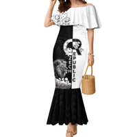 Czech Republic Mermaid Dress White Lion With Rose - Wonder Print Shop