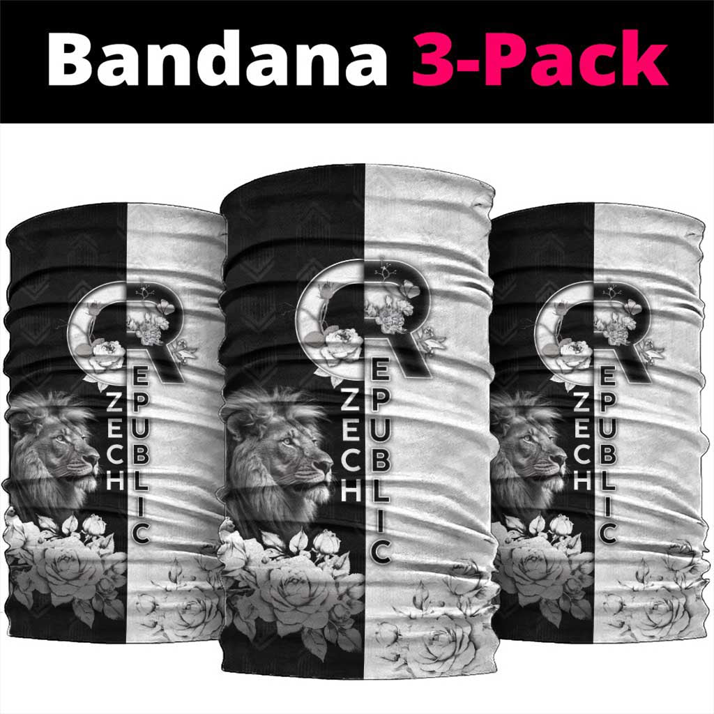 Czech Republic Neck Gaiter White Lion With Rose DT05