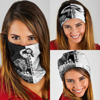 Czech Republic Neck Gaiter White Lion With Rose DT05