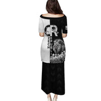 Czech Republic Puletasi White Lion With Rose - Wonder Print Shop