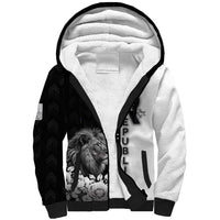 Czech Republic Sherpa Hoodie White Lion With Rose - Wonder Print Shop