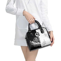 Czech Republic Shoulder Handbag White Lion With Rose - Wonder Print Shop