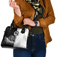 Czech Republic Shoulder Handbag White Lion With Rose - Wonder Print Shop