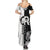 Czech Republic Summer Maxi Dress White Lion With Rose - Wonder Print Shop