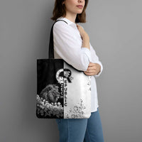 Czech Republic Tote Bag White Lion With Rose - Wonder Print Shop