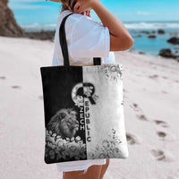 Czech Republic Tote Bag White Lion With Rose - Wonder Print Shop