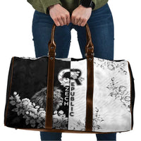 Czech Republic Travel Bag White Lion With Rose - Wonder Print Shop