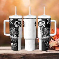 Czech Republic Tumbler With Handle White Lion With Rose - Wonder Print Shop