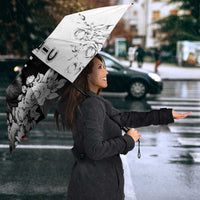 Czech Republic Umbrella White Lion With Rose - Wonder Print Shop