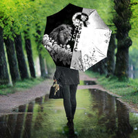 Czech Republic Umbrella White Lion With Rose - Wonder Print Shop